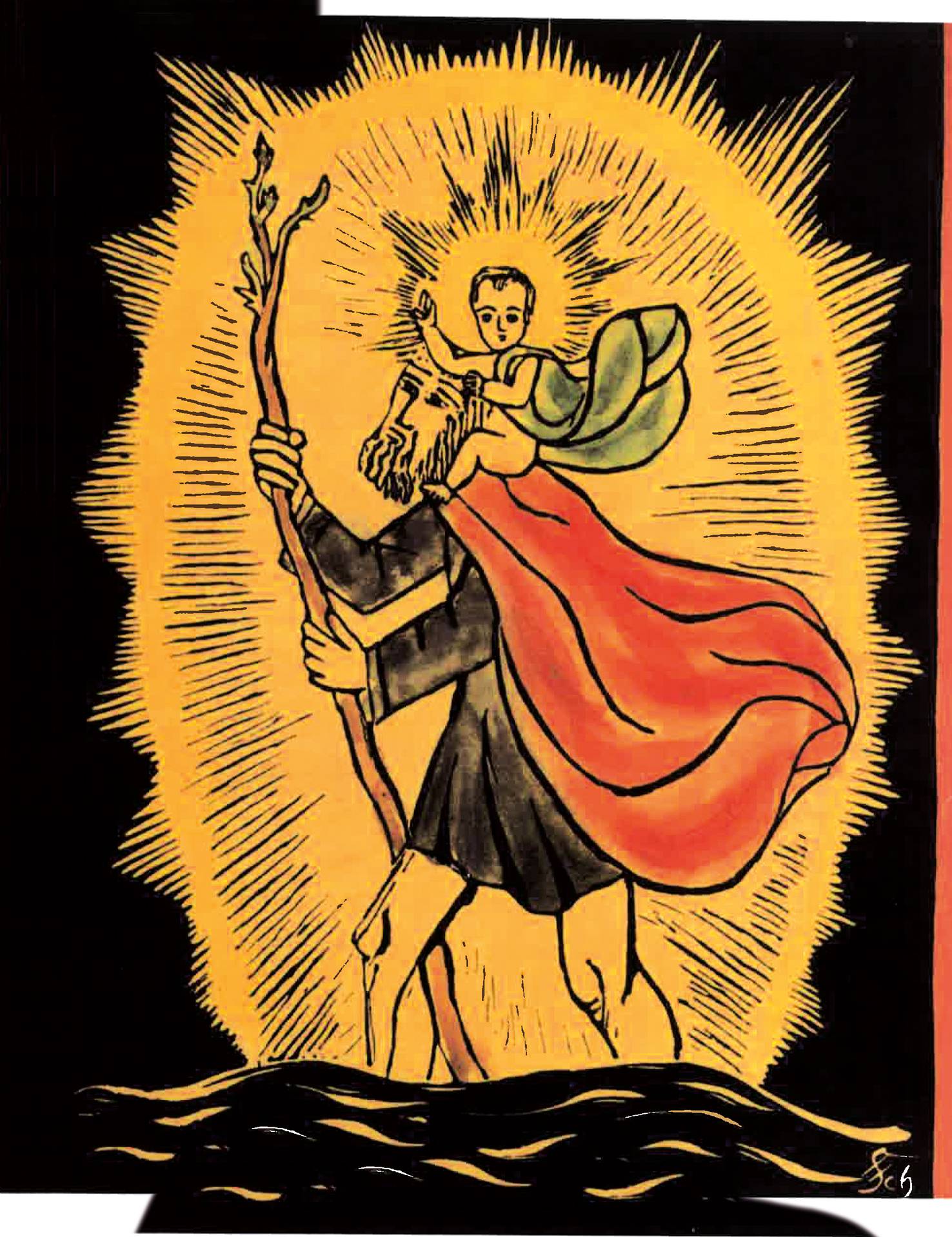 Christophorus mit Kind